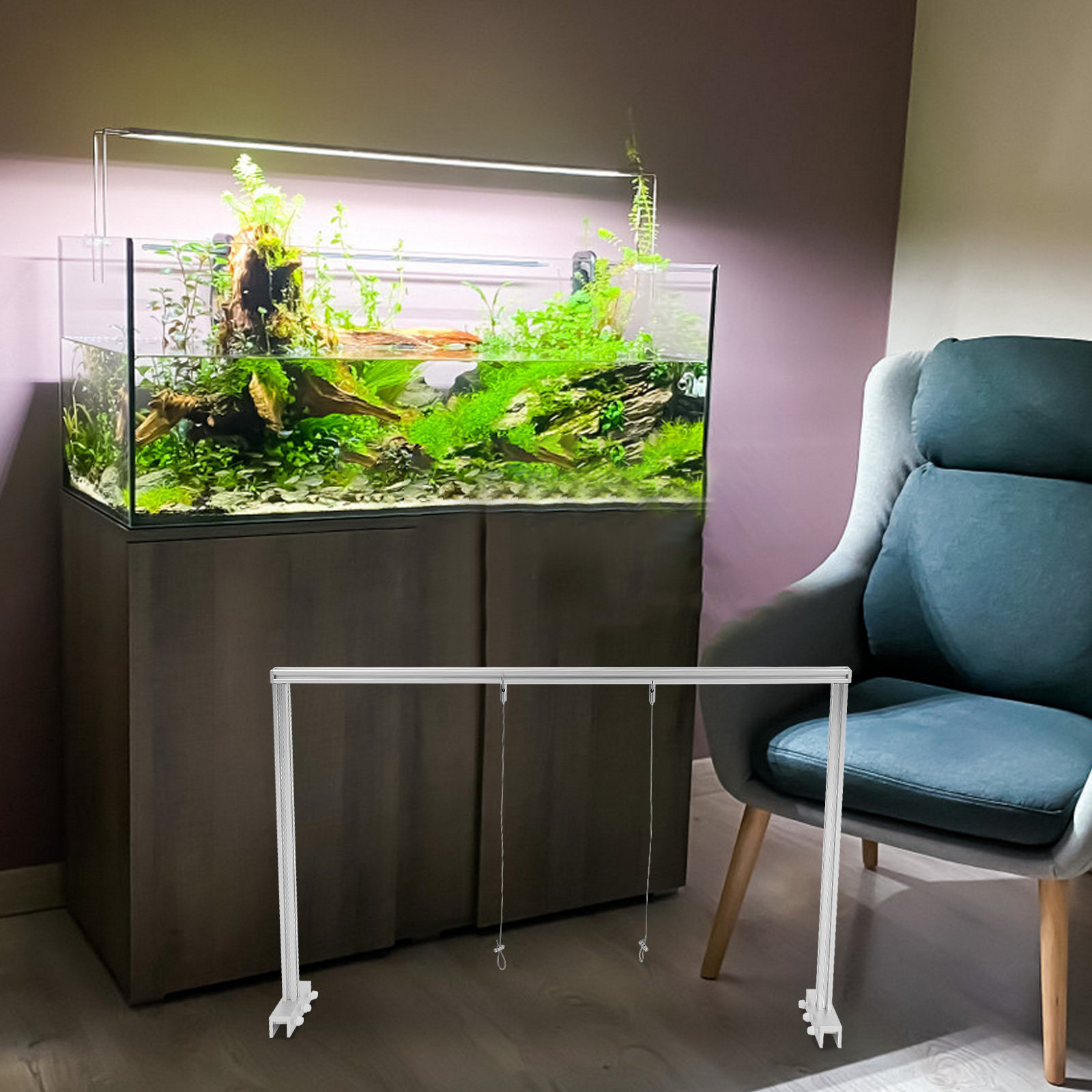 Planted Aquarium Hanging Light - 1Set Aquarium Light Rack Sturdy Fish