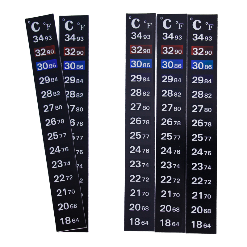 Planted Aquarium Temperature - 1/2/3/5pcs/lot Change color Thermometer Strip Portable