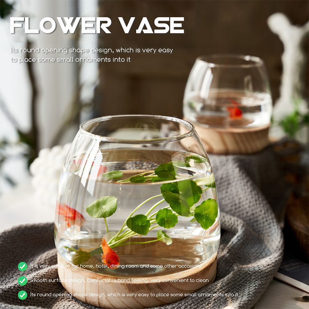1Set Premium Glass Hydroponic  - Planted Aquarium Bowl recension och pris