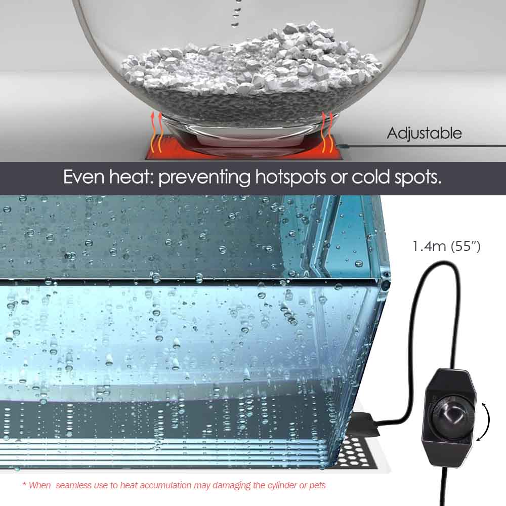 5-20W Reptile Heat Mat Plants  - Planted Aquarium Temperature recension och pris