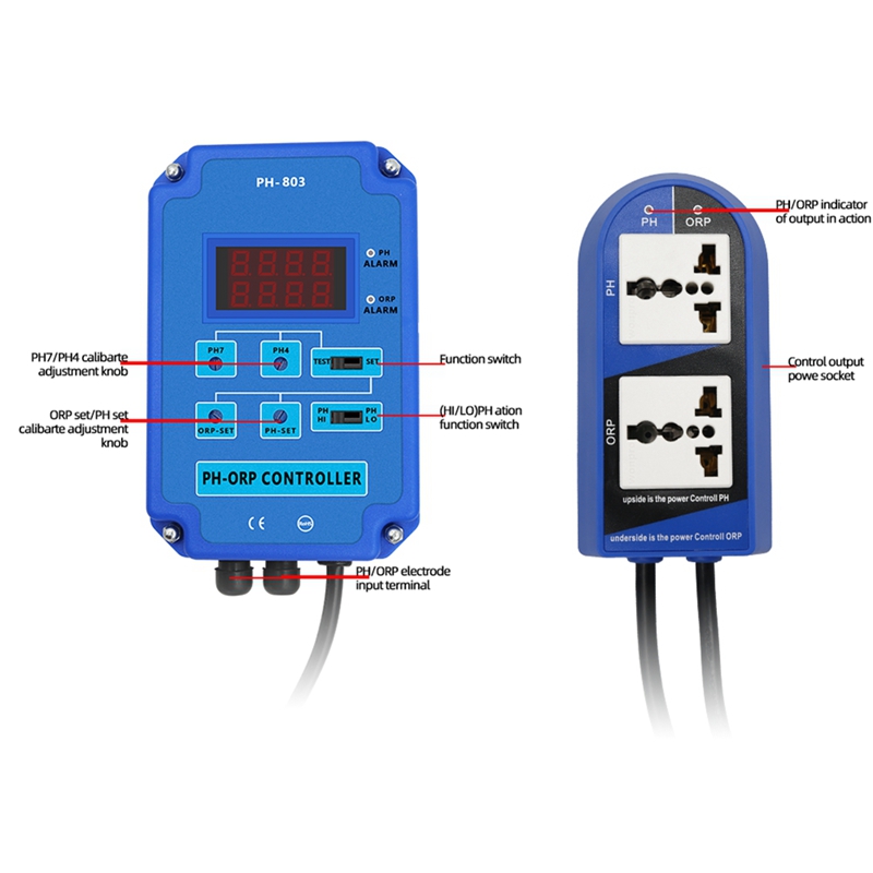 Digital 2&1 PH ORP Monitor Red - Planted Aquarium Ph recension och pris