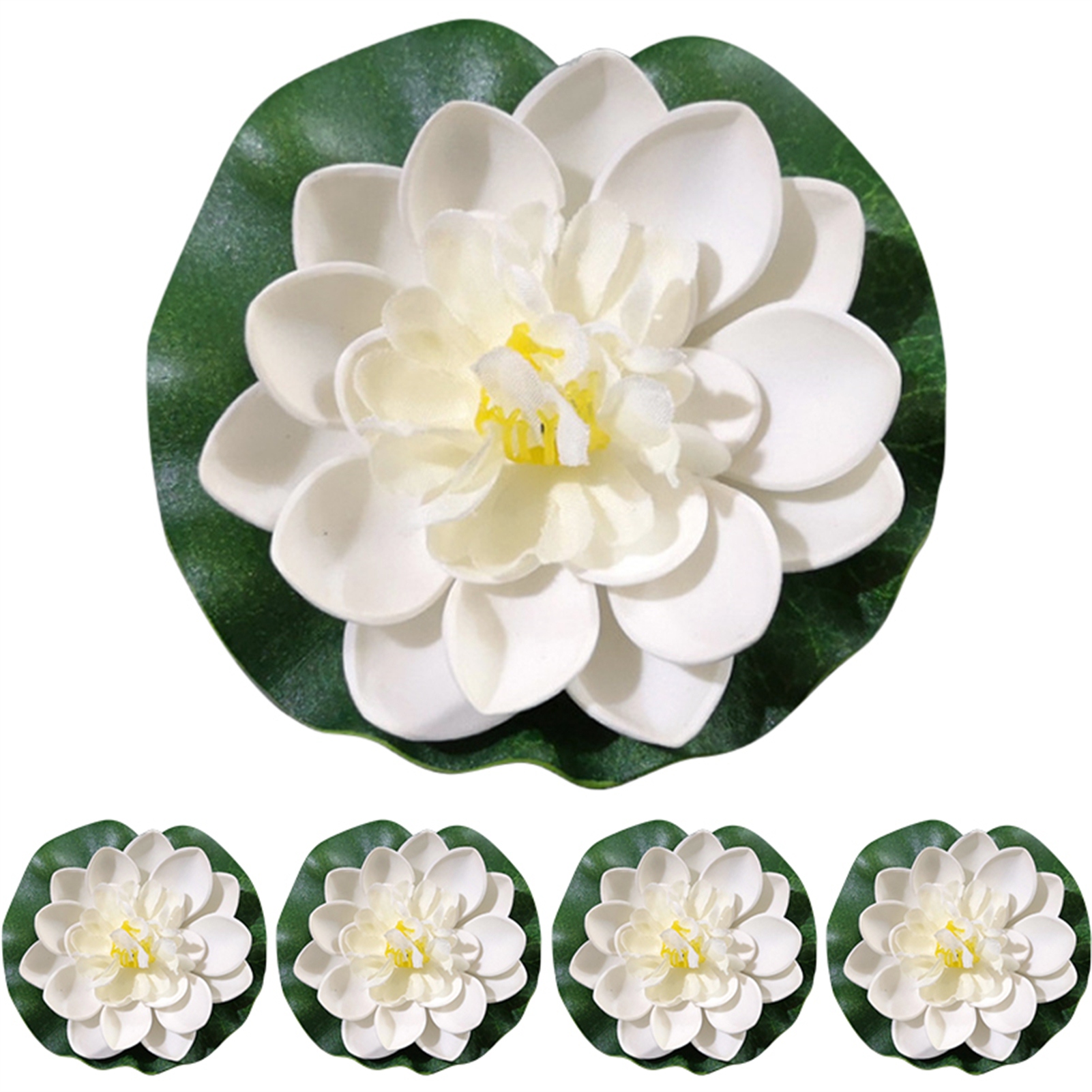 5pcs/set 10cm Artificial Lotus - Planted Aquarium Bowl recension och pris