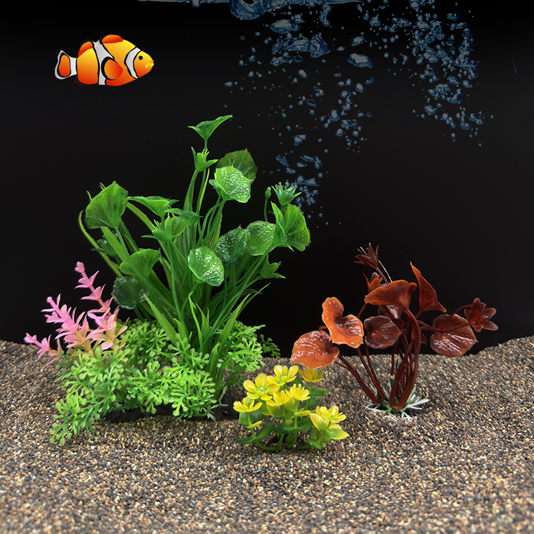 3Pcs Artificial Aquarium Plant - Planted Aquarium Yellow Water recension och pris
