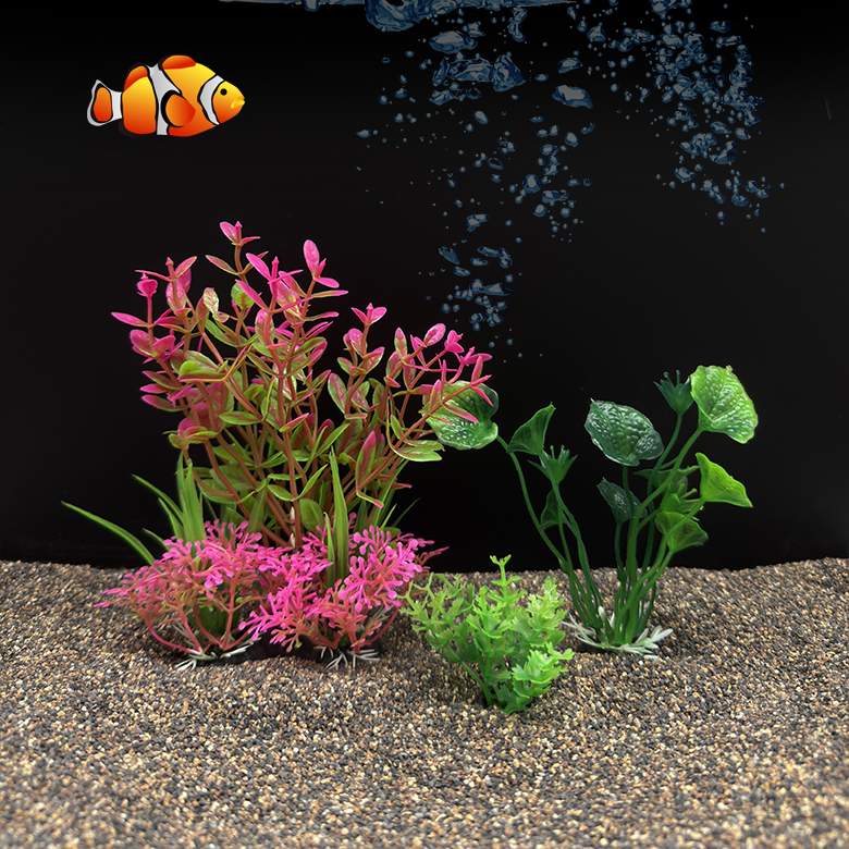 3Pcs Artificial Aquarium Plant - Planted Aquarium Yellow Water recension och pris