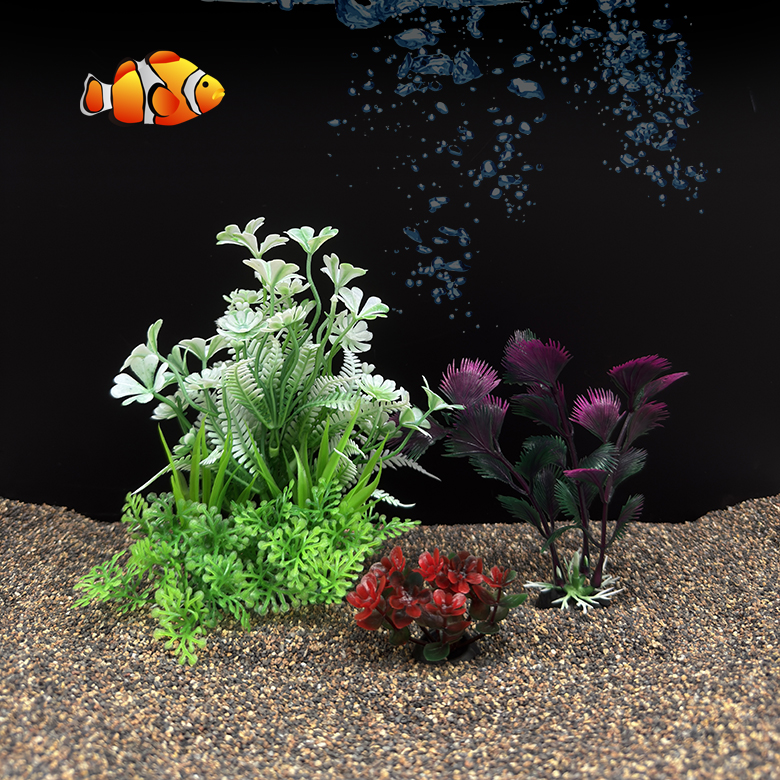 3Pcs Artificial Aquarium Plant - Planted Aquarium Yellow Water recension och pris