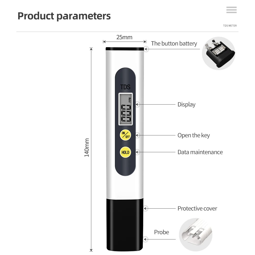 Digital LCD Water Purity Teste - Planted Aquarium Test Kit recension och pris