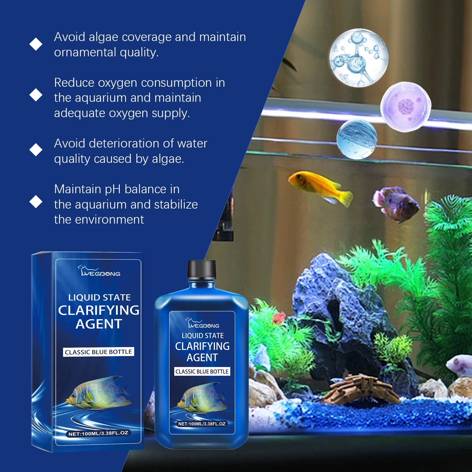 Aquarium Water Clarifier Fish  - Aquarium Plant Liquid Fertilizer recension och pris