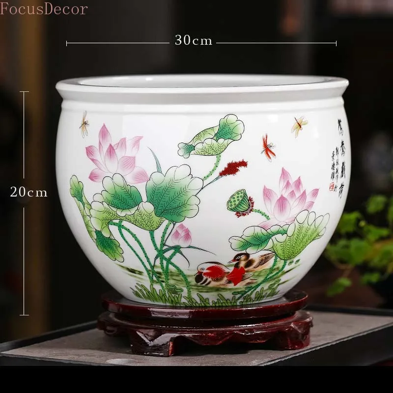 30cm Ceramic Fish Aquarium Fis - Planted Aquarium Bowl recension och pris
