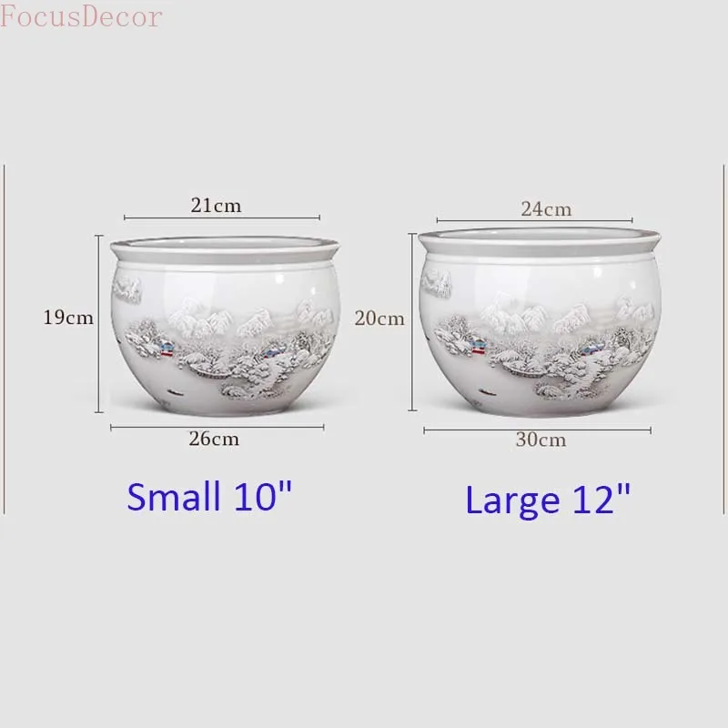 30cm Ceramic Fish Aquarium Fis - Planted Aquarium Bowl recension och pris