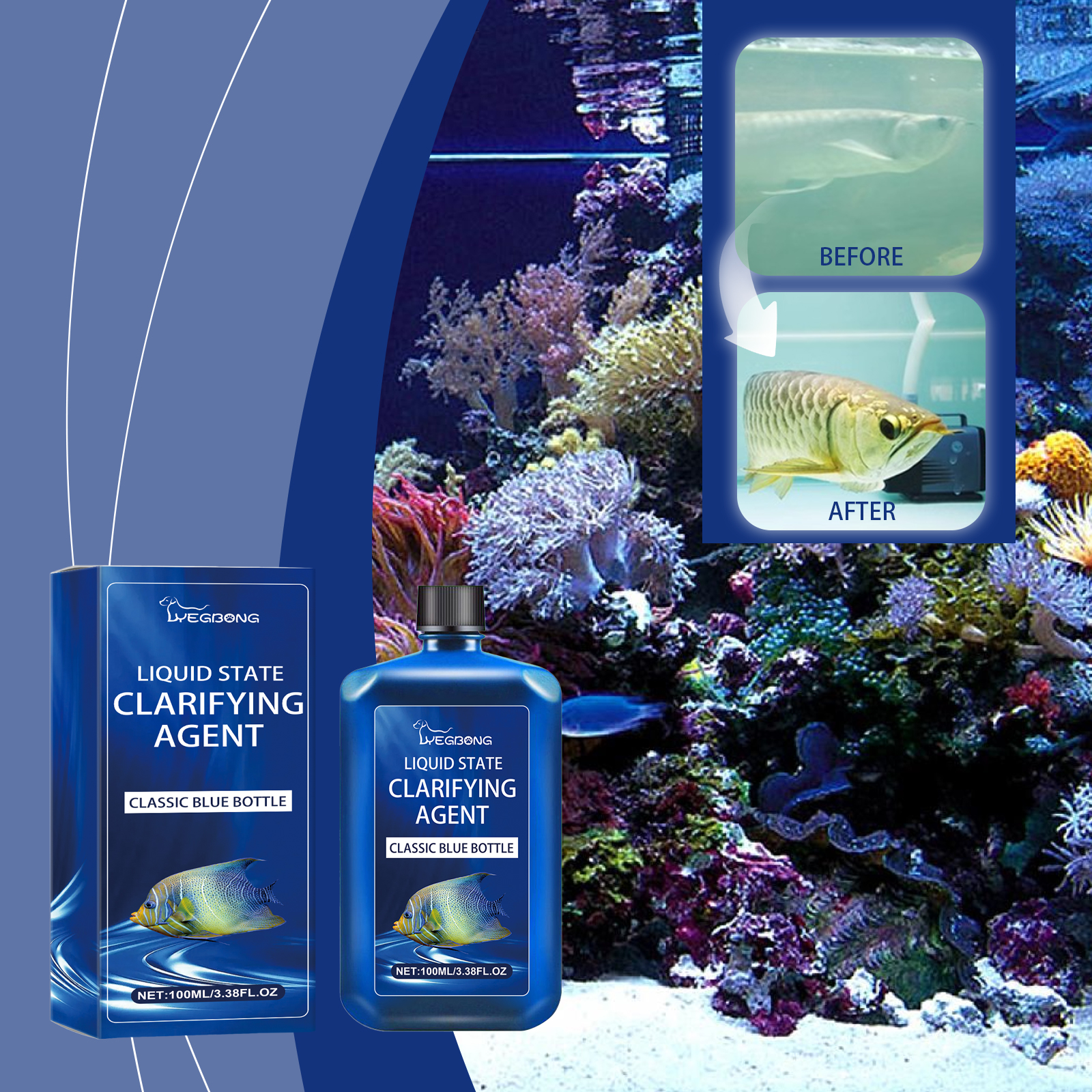 Aquarium Water Clarifier Agent - Planted Aquarium Yellow Water recension och pris