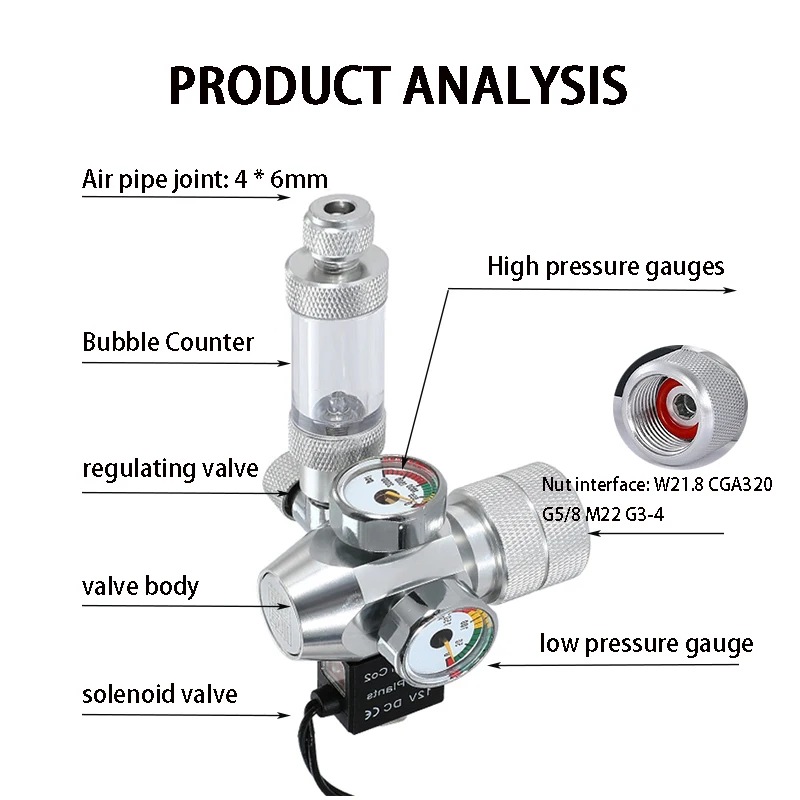 New DIY Aquarium CO2 Regulator - Planted Aquarium Co2 recension och pris