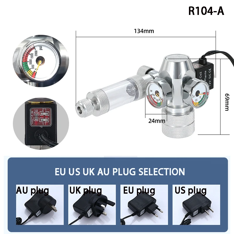 New DIY Aquarium CO2 Regulator - Planted Aquarium Co2 recension och pris