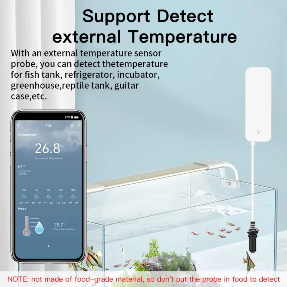Tuya WiFi Temperature Humidity - Planted Aquarium Temperature recension och pris